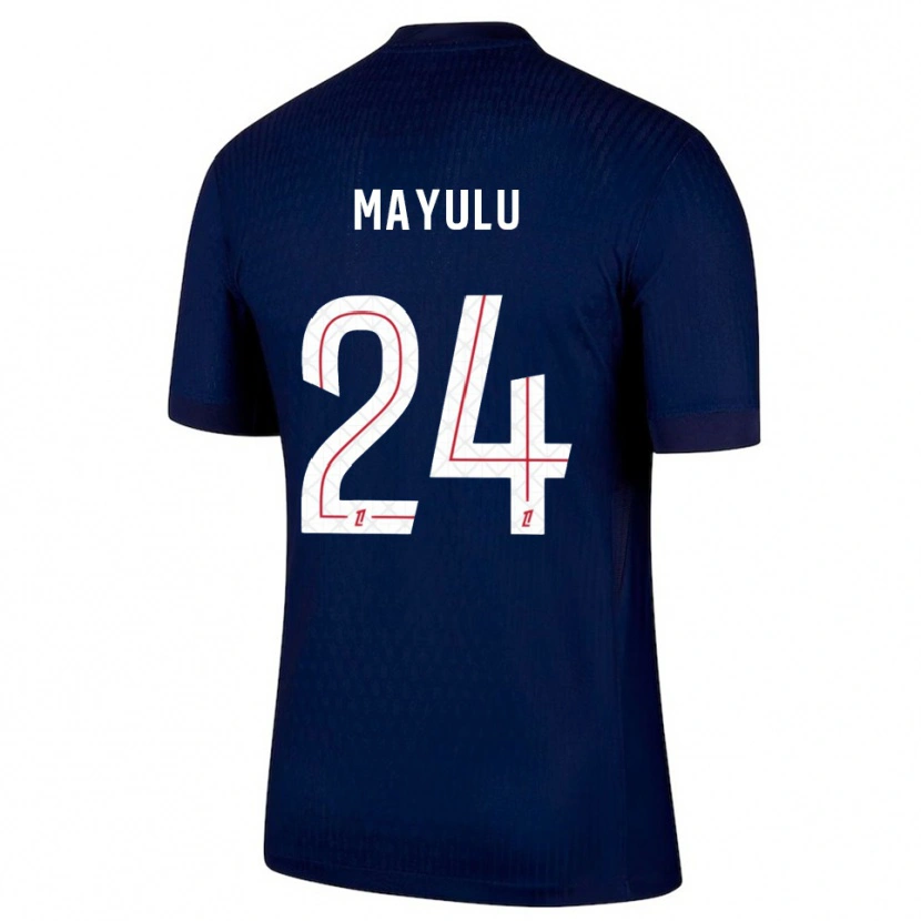 Danxen Men Senny Mayulu #24 Navy Red Home Jersey 2025/26 T-Shirt