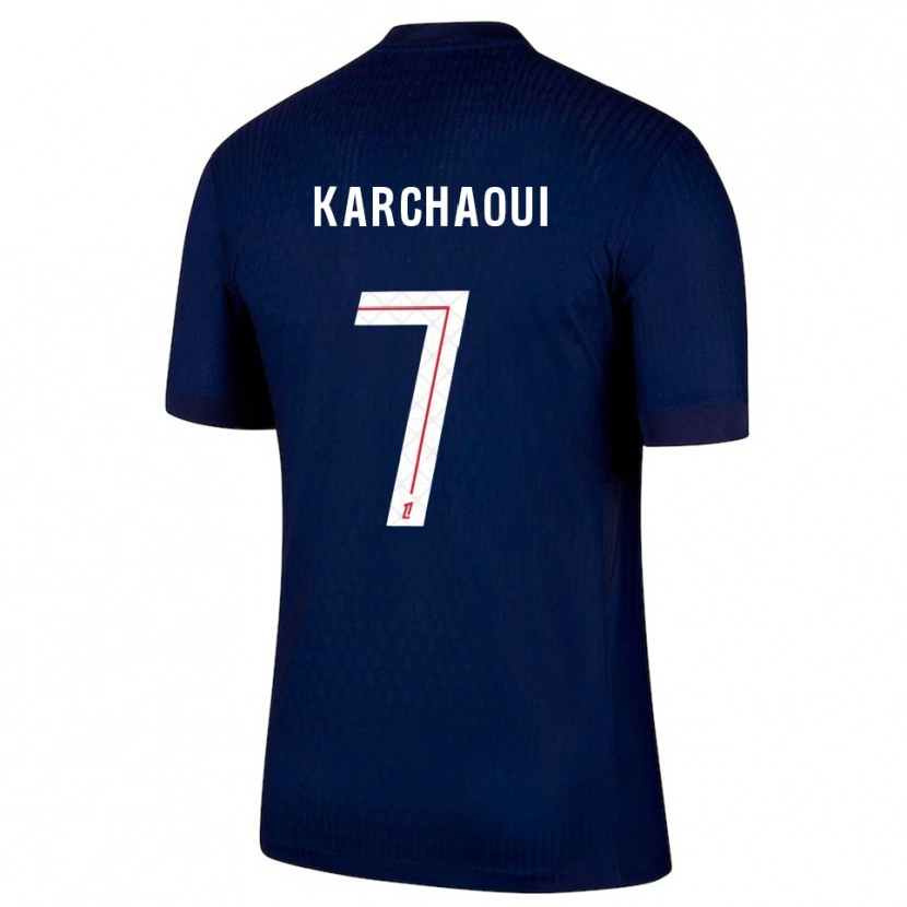 Danxen Men Sakina Karchaoui #7 Navy Red Home Jersey 2025/26 T-Shirt
