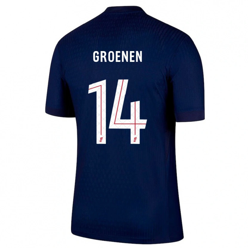 Danxen Men Jackie Groenen #14 Navy Red Home Jersey 2025/26 T-Shirt