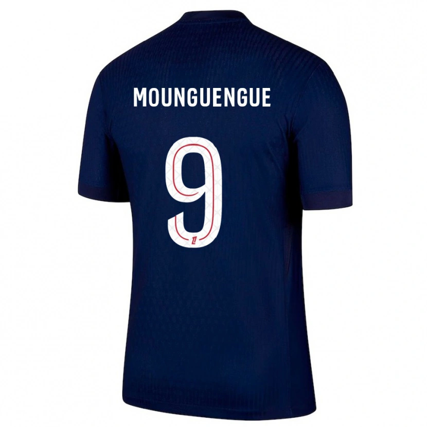 Danxen Men Pierre Mounguengue #9 Navy Red Home Jersey 2025/26 T-Shirt