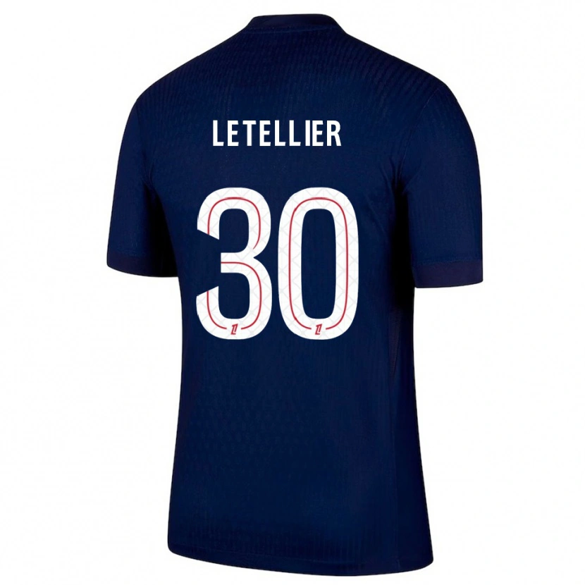 Danxen Men Alexandre Letellier #30 Navy Red Home Jersey 2025/26 T-Shirt