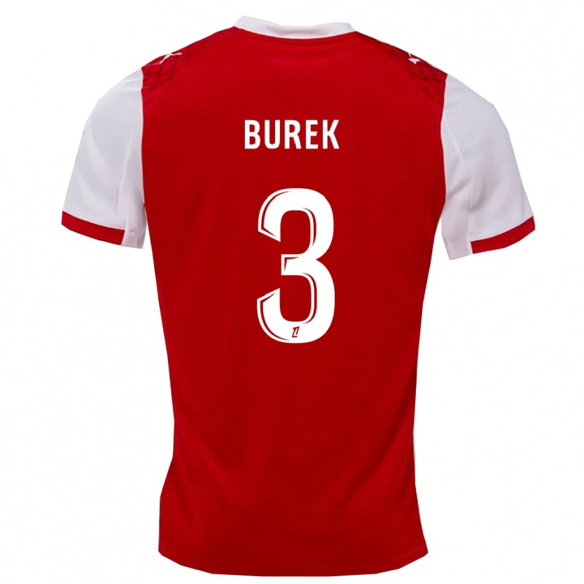 Danxen Men Sacha Burek #3 Red White Home Jersey 2025/26 T-Shirt
