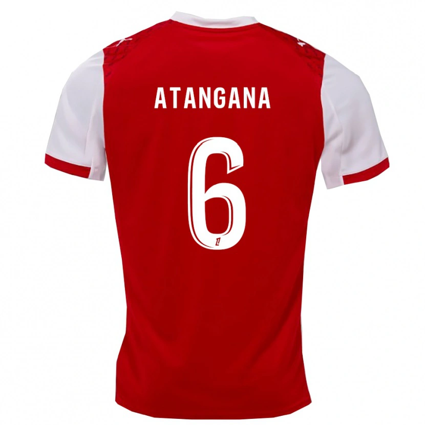 Danxen Men Valentin Atangana #6 Red White Home Jersey 2025/26 T-Shirt