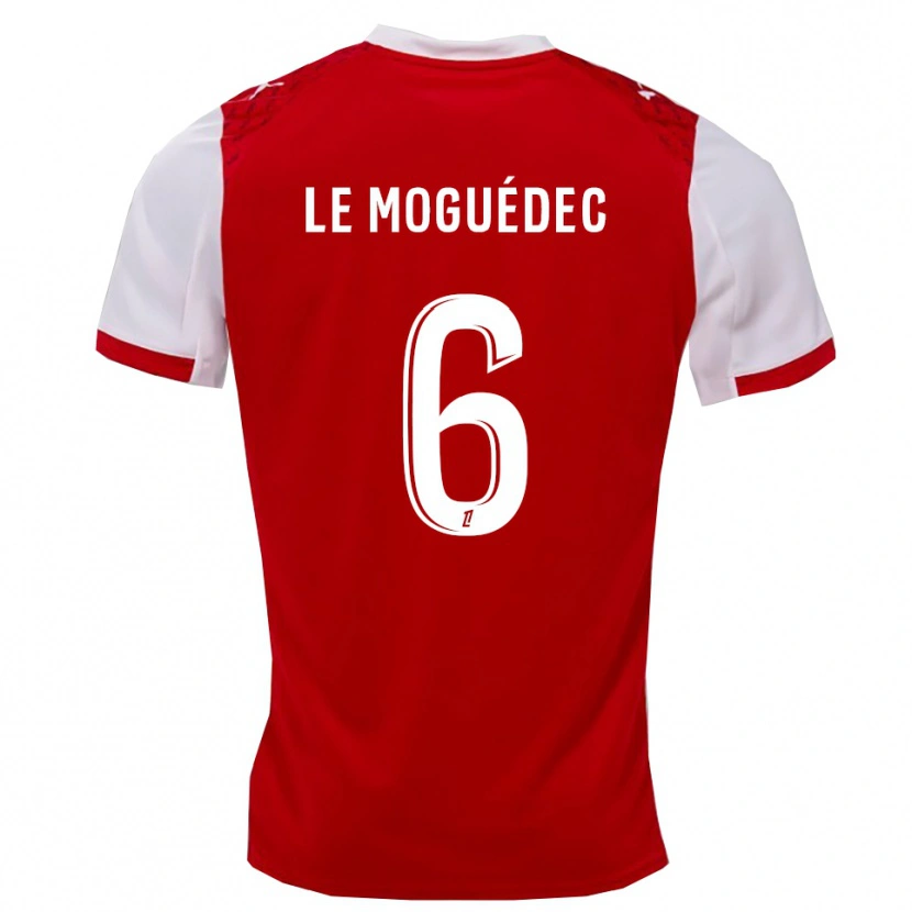Danxen Men Anaële Le Moguédec #6 Red White Home Jersey 2025/26 T-Shirt
