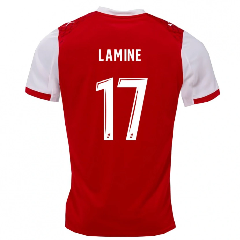 Danxen Men Mana Lamine #17 Red White Home Jersey 2025/26 T-Shirt