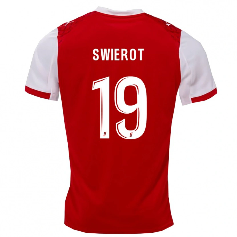 Danxen Men Julie Swierot #19 Red White Home Jersey 2025/26 T-Shirt