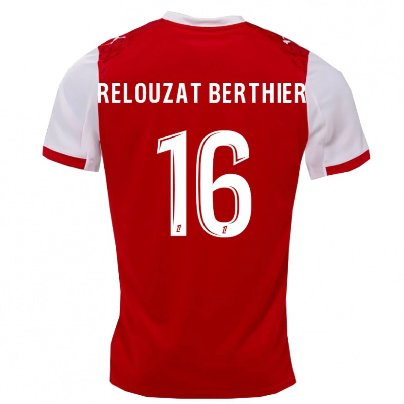 Danxen Men Maxime Relouzat Berthier #16 Red White Home Jersey 2025/26 T-Shirt
