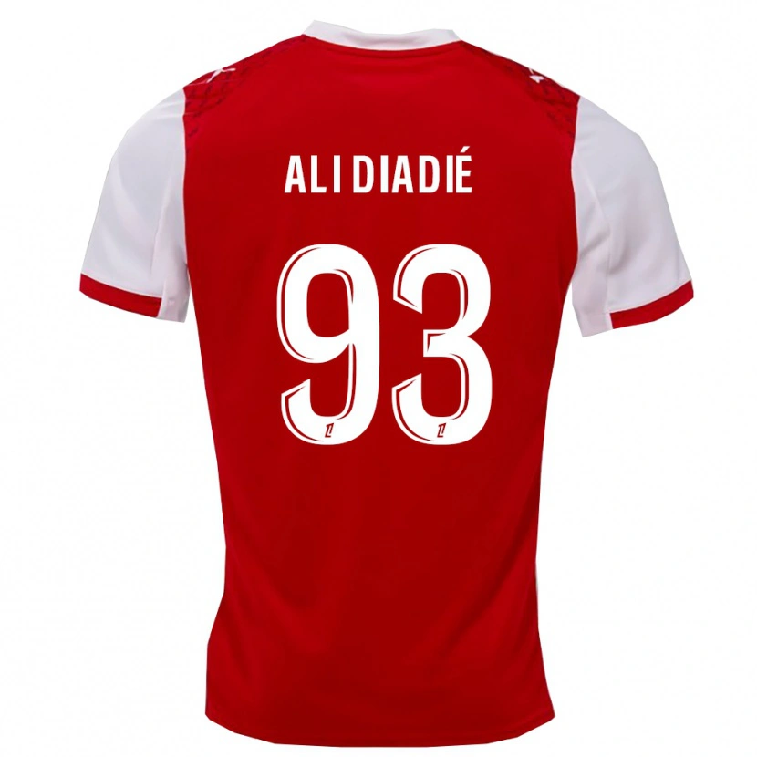 Danxen Men Mohamed Ali Diadié #93 Red White Home Jersey 2025/26 T-Shirt
