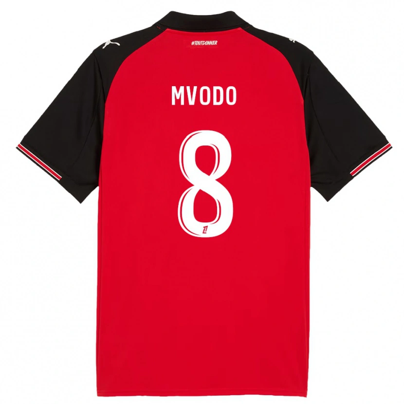 Danxen Men Steeve Mvodo Mvodo #8 Red Black Home Jersey 2025/26 T-Shirt