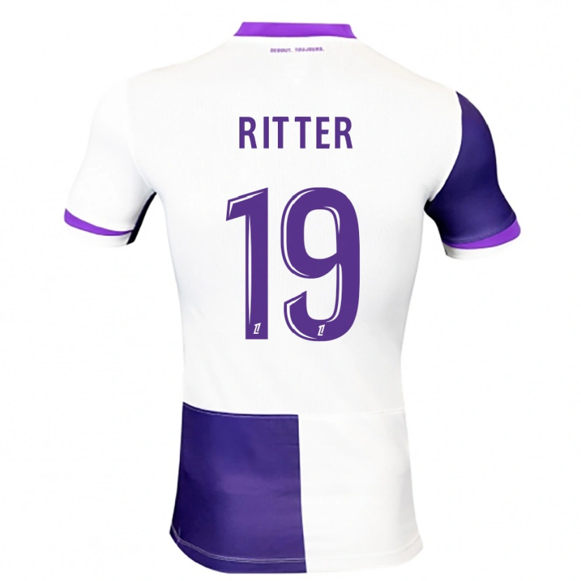 Danxen Men Morgane Ritter #19 Purple White Home Jersey 2025/26 T-Shirt