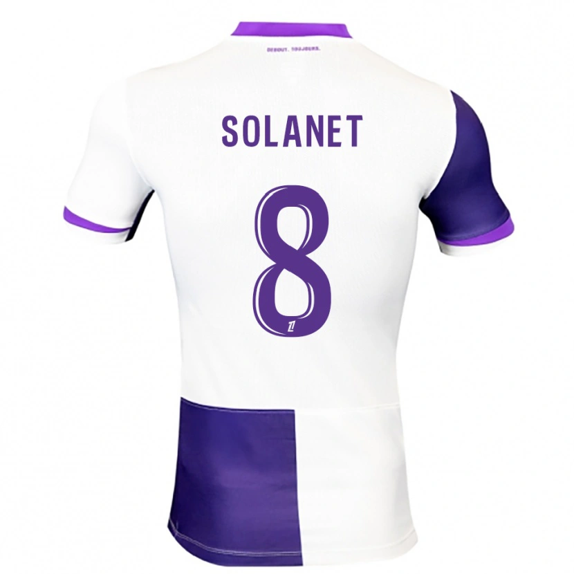 Danxen Men Tatiana Solanet #8 Purple White Home Jersey 2025/26 T-Shirt