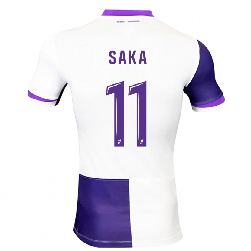 Danxen Men Mathis Saka #11 Purple White Home Jersey 2025/26 T-Shirt