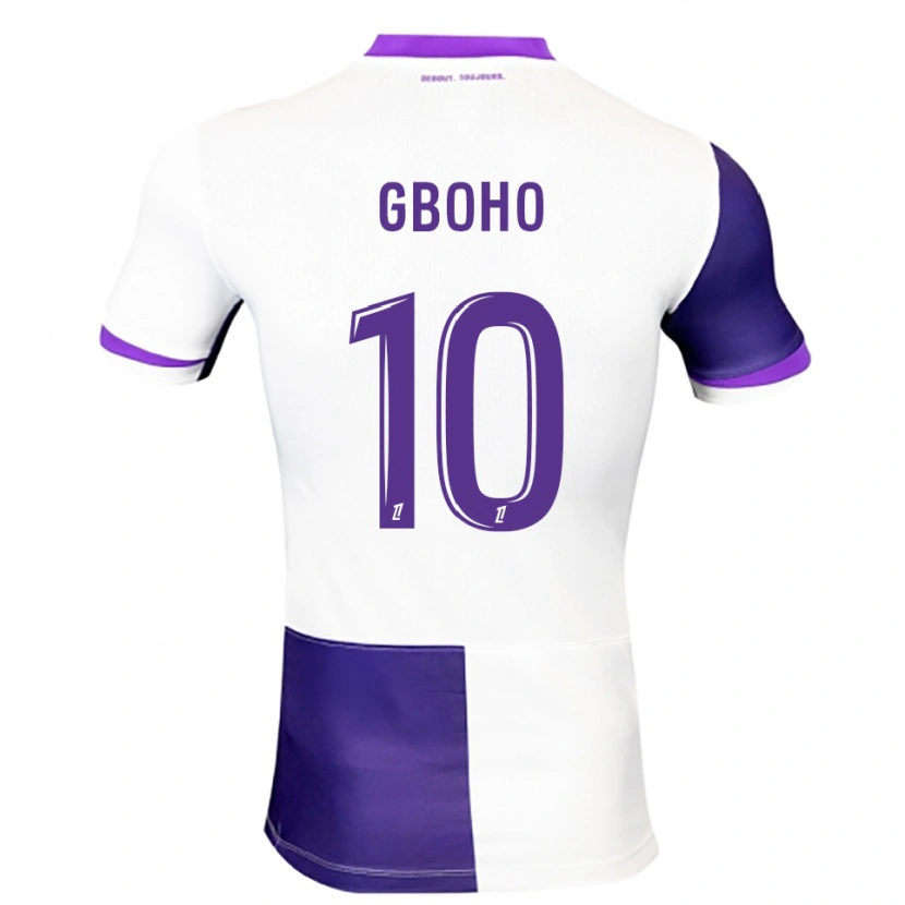 Danxen Men Yann Gboho #10 Purple White Home Jersey 2025/26 T-Shirt