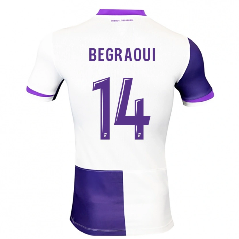 Danxen Men Yanis Begraoui #14 Purple White Home Jersey 2025/26 T-Shirt
