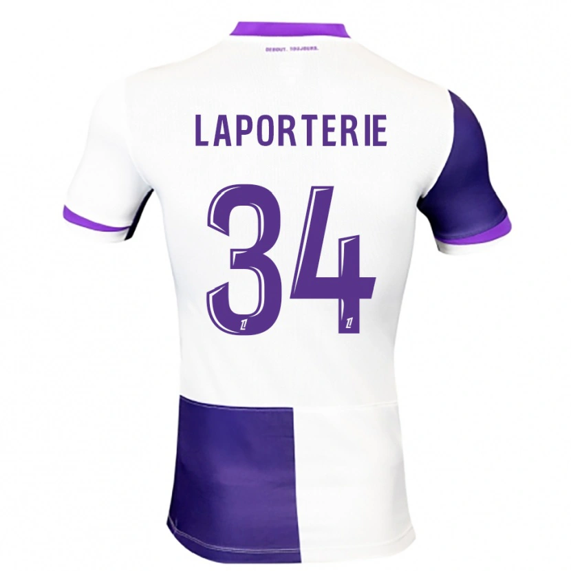 Danxen Men Ambre Laporterie #34 Purple White Home Jersey 2025/26 T-Shirt