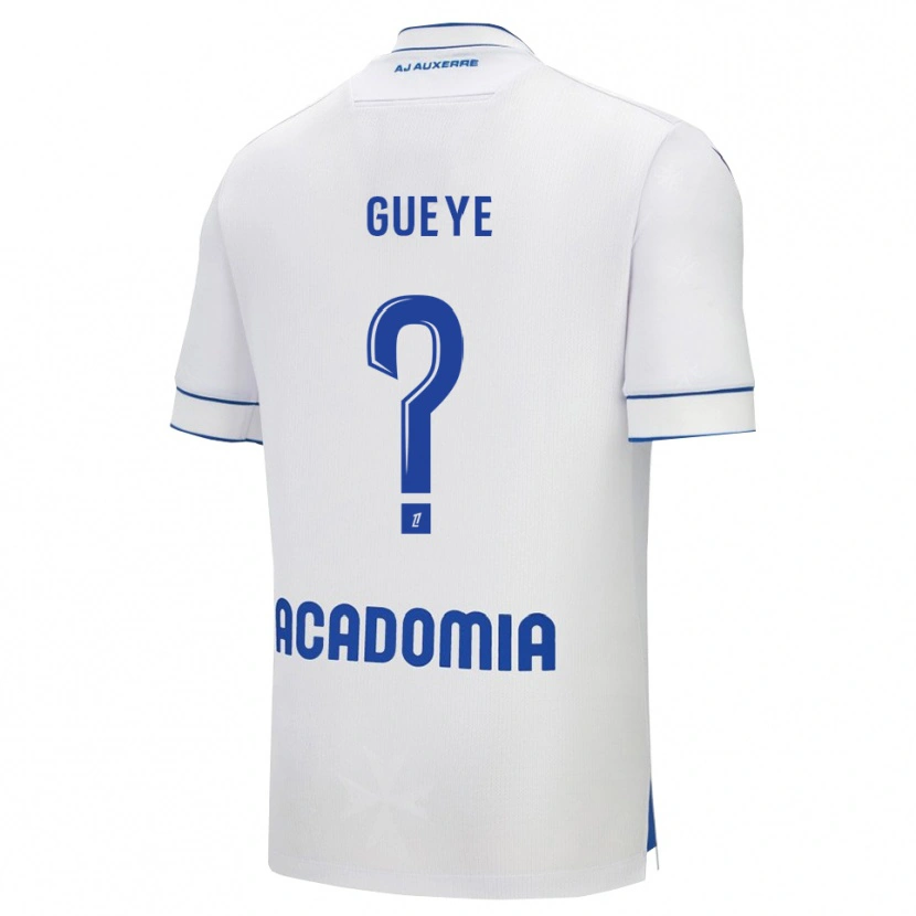 Danxen Men Khady Gueye #0 White Blue Home Jersey 2025/26 T-Shirt