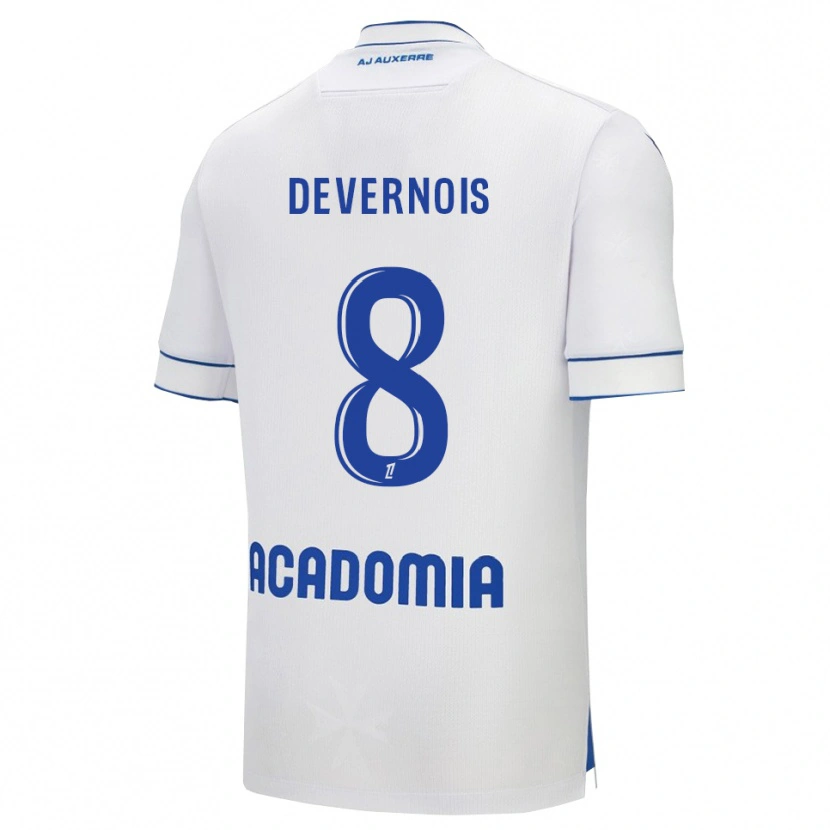Danxen Men Tidiane Devernois #8 White Blue Home Jersey 2025/26 T-Shirt