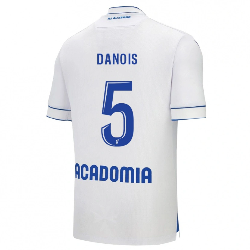 Danxen Men Kévin Danois #5 White Blue Home Jersey 2025/26 T-Shirt