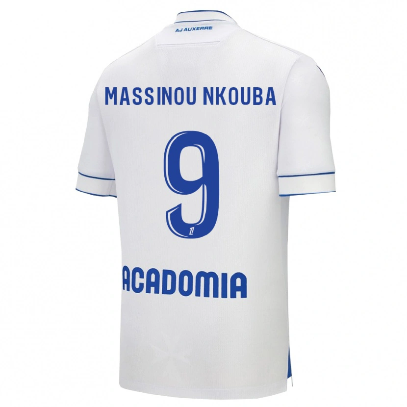 Danxen Men Pierre Massinou Nkouba #9 White Blue Home Jersey 2025/26 T-Shirt