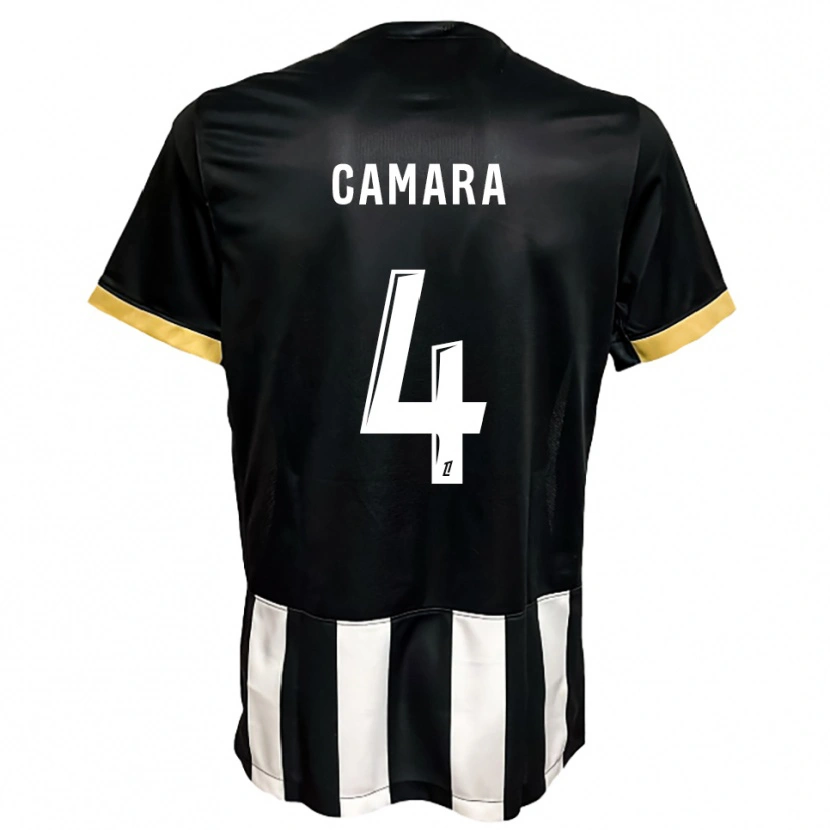 Danxen Men Ousmane Camara #4 Black  White Home Jersey 2025/26 T-Shirt