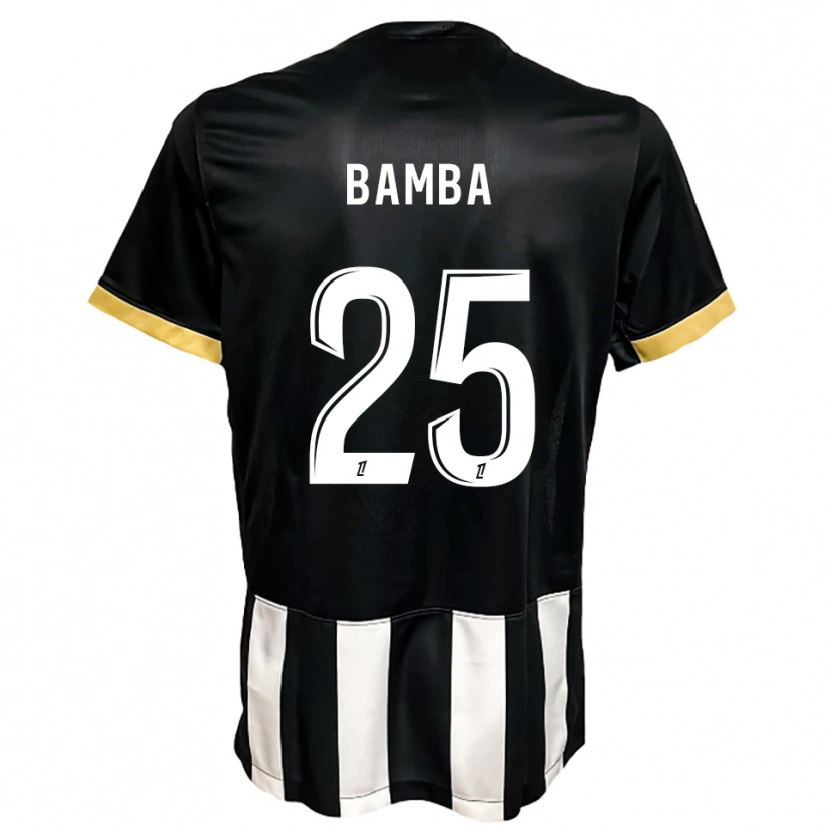Danxen Men Abdoulaye Bamba #25 Black  White Home Jersey 2025/26 T-Shirt
