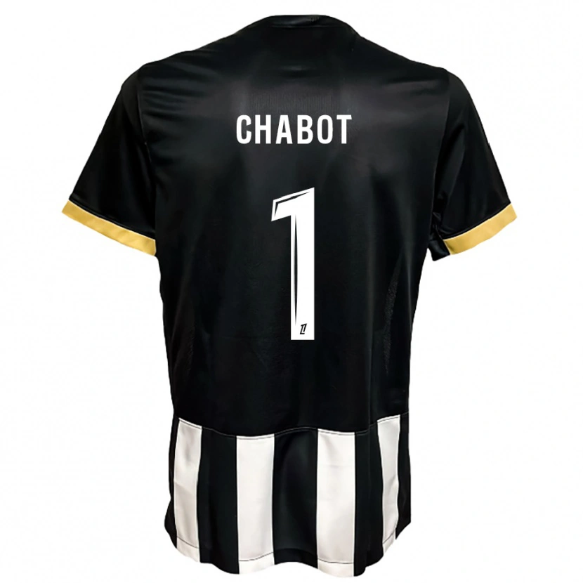 Danxen Men Max-Edgar Chabot #1 Black  White Home Jersey 2025/26 T-Shirt