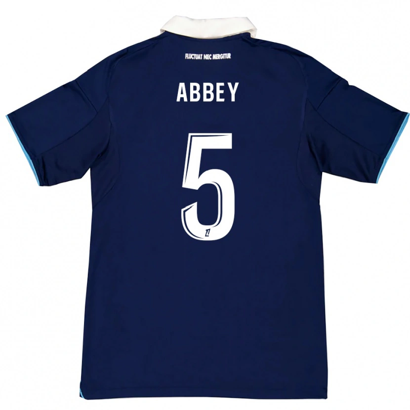 Danxen Men Emmanuel Abbey #5 Dark Blue White Home Jersey 2025/26 T-Shirt