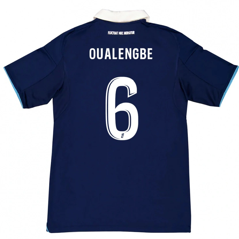 Danxen Men Gabriel Oualengbe #6 Dark Blue White Home Jersey 2025/26 T-Shirt