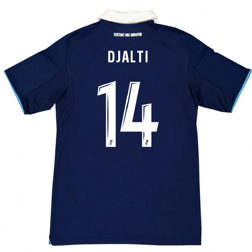 Danxen Men Nadir Djalti #14 Dark Blue White Home Jersey 2025/26 T-Shirt