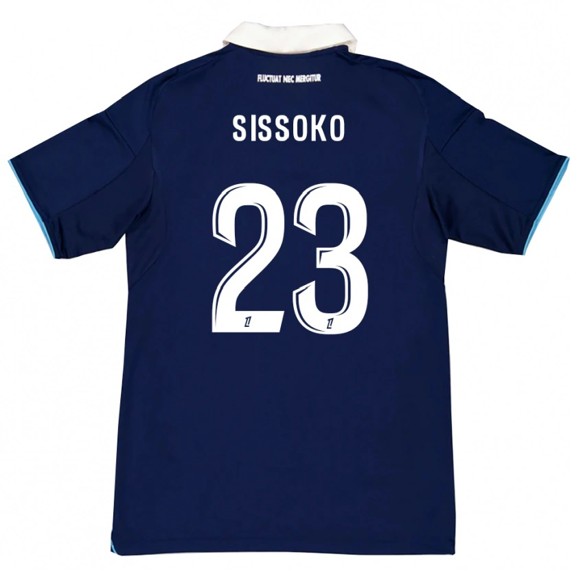 Danxen Men Teninsoun Sissoko #23 Dark Blue White Home Jersey 2025/26 T-Shirt