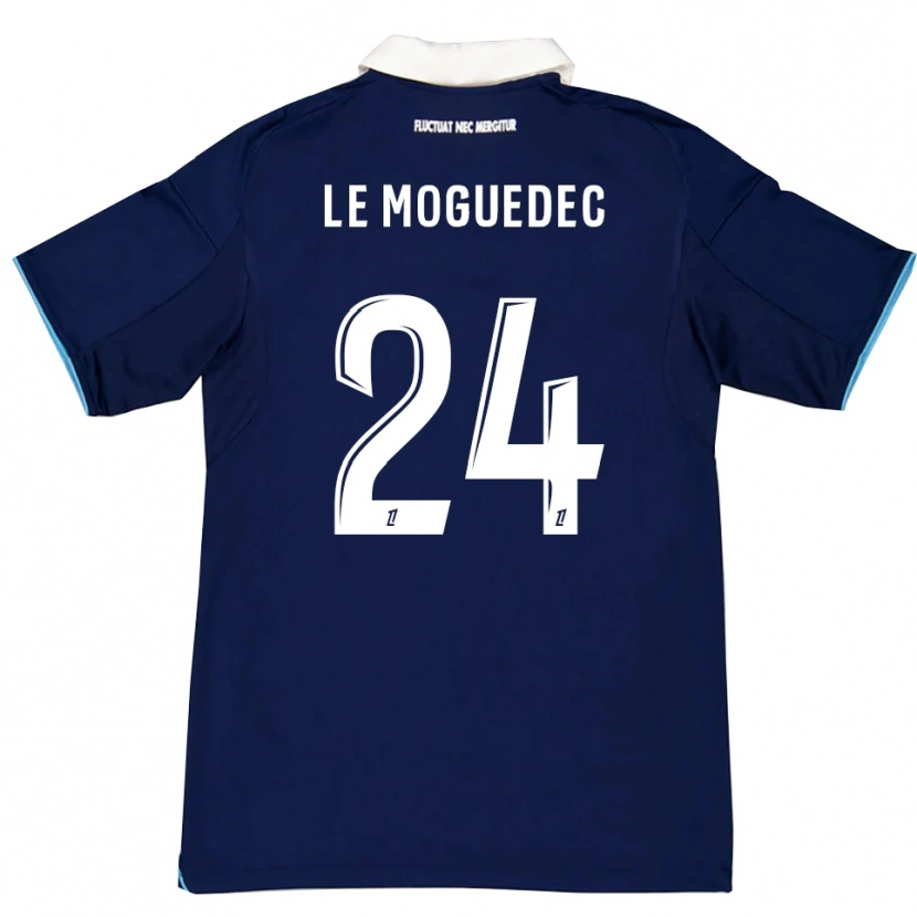 Danxen Men Anaële Le Moguedec #24 Dark Blue White Home Jersey 2025/26 T-Shirt