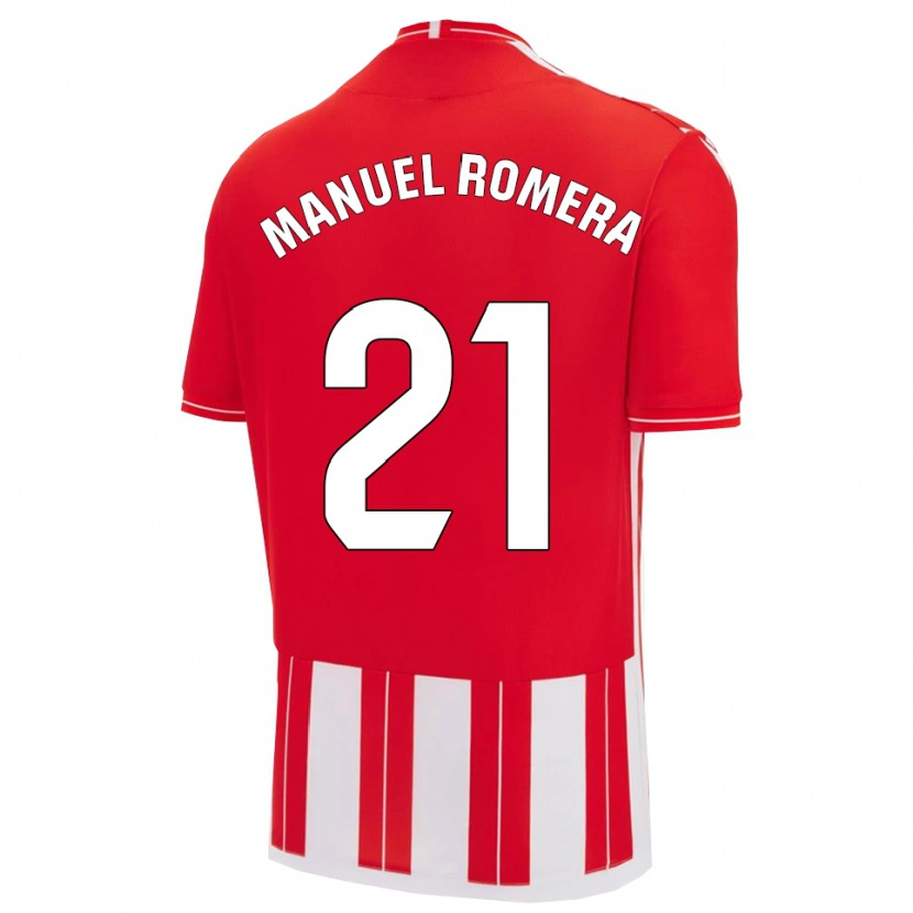 Danxen Men José Manuel Romera #21 Red White Home Jersey 2025/26 T-Shirt