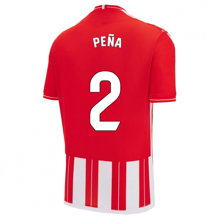 Danxen Men Miguel Peña #2 Red White Home Jersey 2025/26 T-Shirt