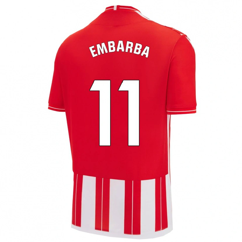 Danxen Men Adrián Embarba #11 Red White Home Jersey 2025/26 T-Shirt
