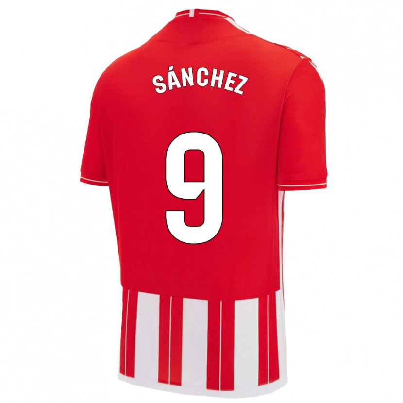 Danxen Men Loren Sánchez #9 Red White Home Jersey 2025/26 T-Shirt