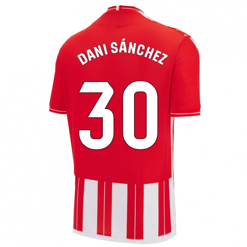 Danxen Men Dani Sánchez #30 Red White Home Jersey 2025/26 T-Shirt