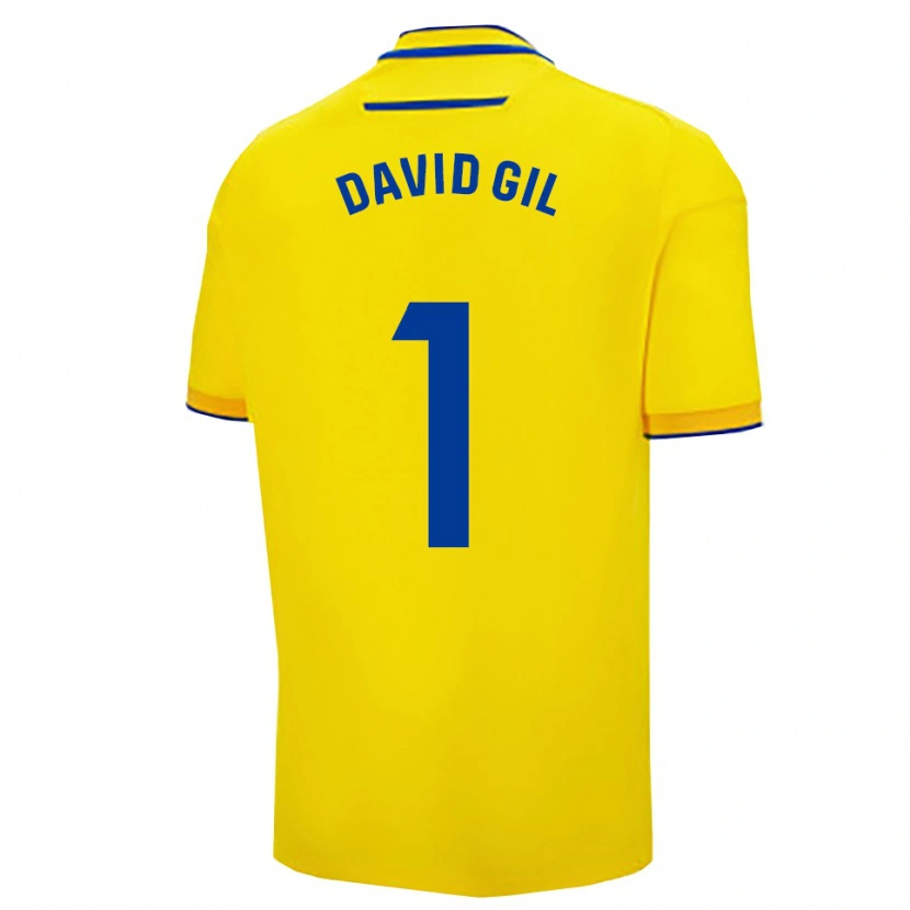 Danxen Men David Gil #1 Yellow Navy Home Jersey 2025/26 T-Shirt