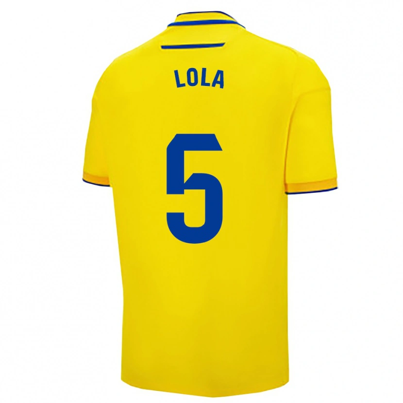 Danxen Men María Dolores Morón Cebada #5 Yellow Navy Home Jersey 2025/26 T-Shirt