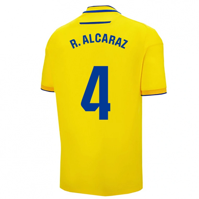 Danxen Men Rubén Alcaraz #4 Yellow Navy Home Jersey 2025/26 T-Shirt