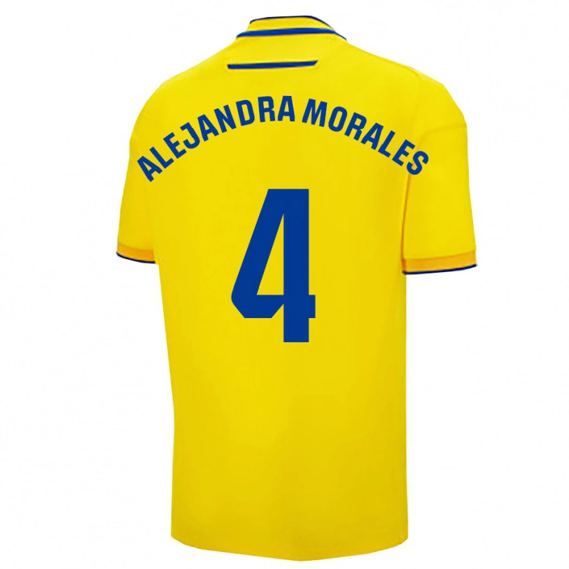 Danxen Men Alejandra Morales Calvente #4 Yellow Navy Home Jersey 2025/26 T-Shirt