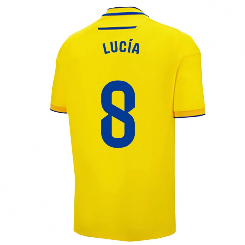 Danxen Men Lucía Del Castillo Barba #8 Yellow Navy Home Jersey 2025/26 T-Shirt