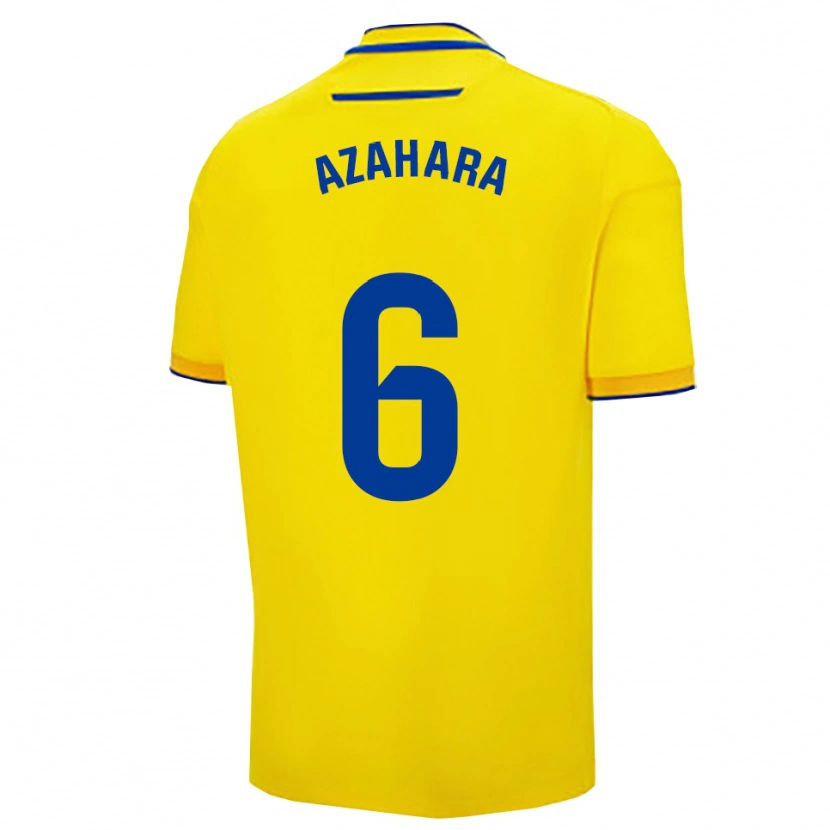 Danxen Men Azahara #6 Yellow Navy Home Jersey 2025/26 T-Shirt