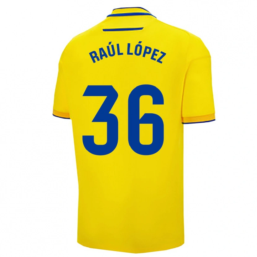 Danxen Men Raúl López #36 Yellow Navy Home Jersey 2025/26 T-Shirt