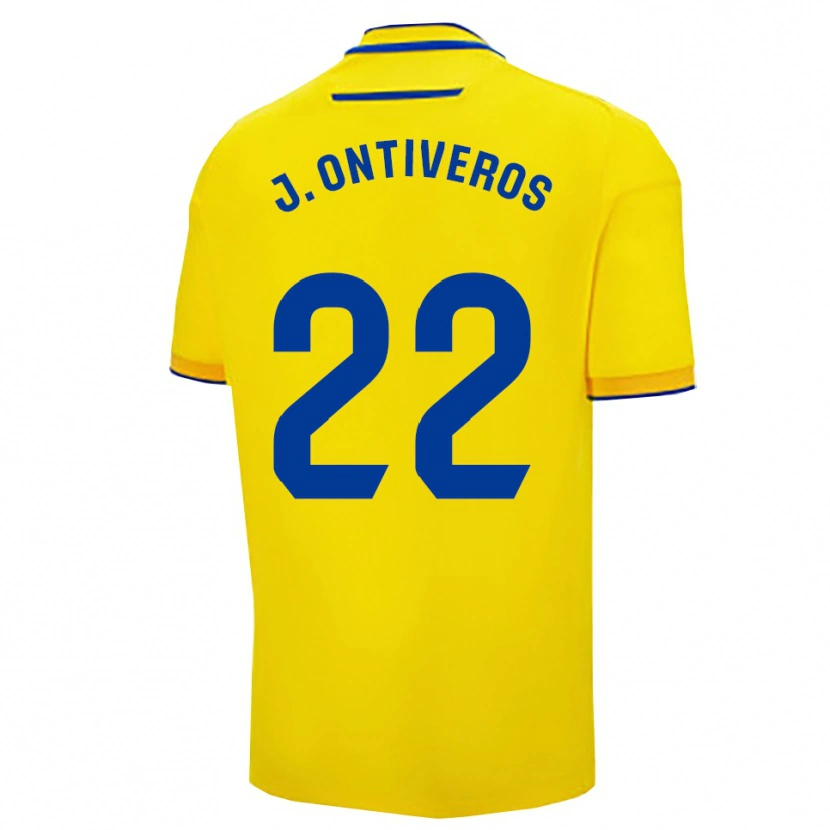 Danxen Men Javi Ontiveros #22 Yellow Navy Home Jersey 2025/26 T-Shirt