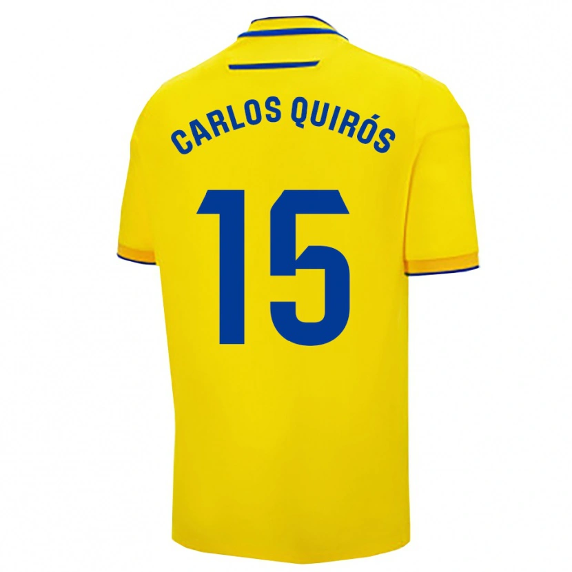Danxen Men Juan Carlos Quirós #15 Yellow Navy Home Jersey 2025/26 T-Shirt