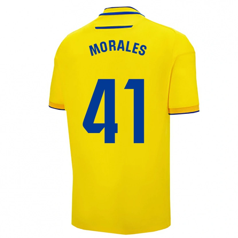 Danxen Men Luis Morales #41 Yellow Navy Home Jersey 2025/26 T-Shirt