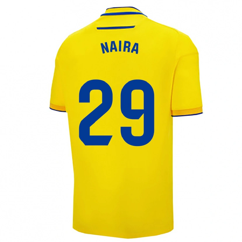 Danxen Men Naira Aguilar Acedo #29 Yellow Navy Home Jersey 2025/26 T-Shirt