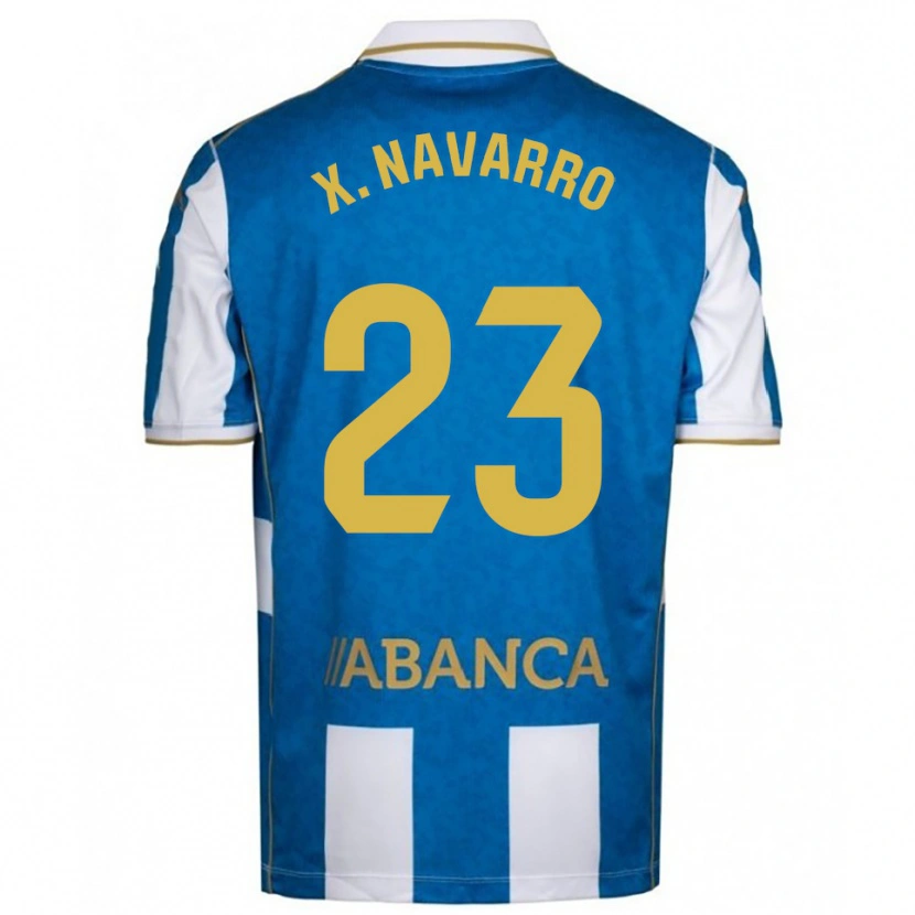 Danxen Men Ximo Navarro #23 White Blue Home Jersey 2025/26 T-Shirt