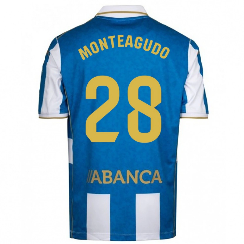 Danxen Men Paula Monteagudo #28 White Blue Home Jersey 2025/26 T-Shirt