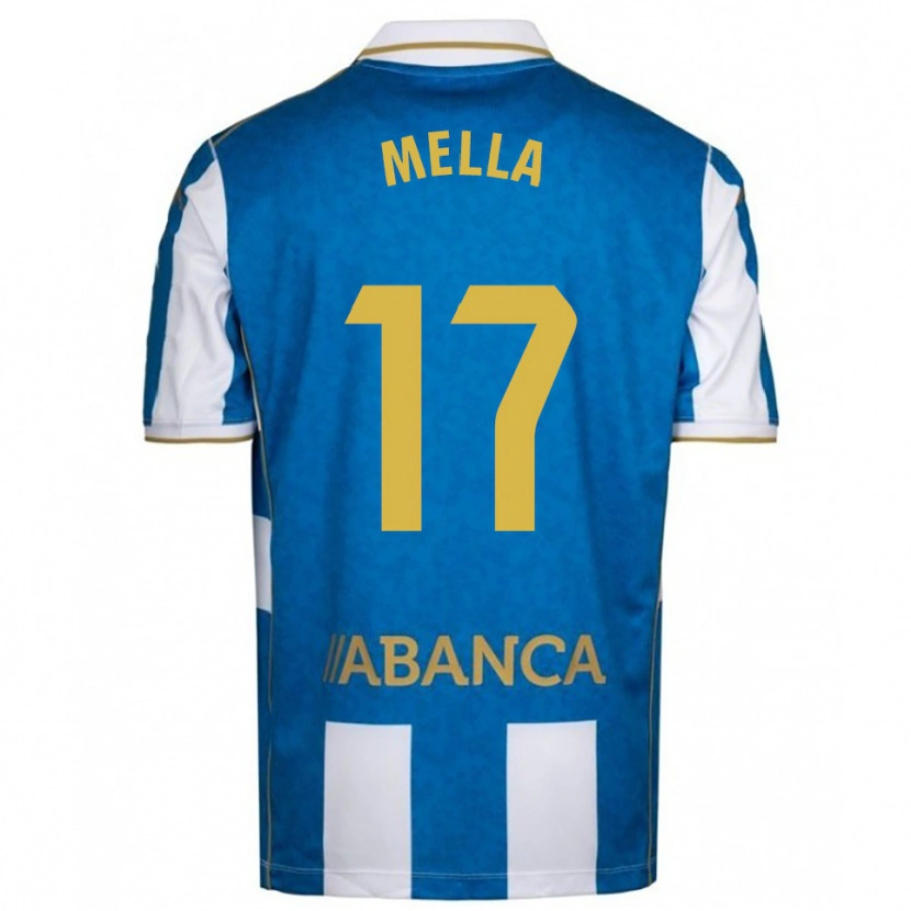 Danxen Men David Mella #17 White Blue Home Jersey 2025/26 T-Shirt